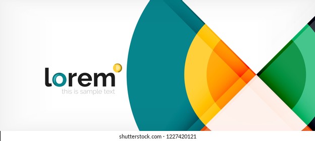 Circle abstract background, geometric circular modern design template, vector illustration