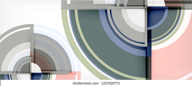 Circle abstract background, geometric circular modern design template, vector illustration