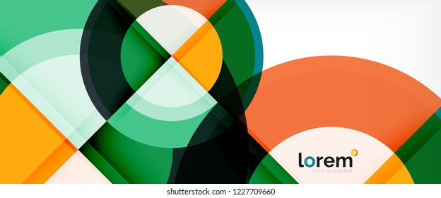 Circle abstrakter Hintergrund, geometrische, runde, moderne Design-Vorlage, Vektorgrafik