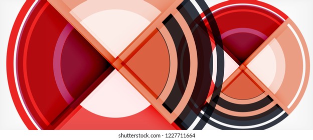 Circle abstract background, geometric circular modern design template, vector illustration