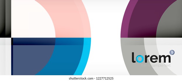 Circle abstrakter Hintergrund, geometrische, runde, moderne Design-Vorlage, Vektorgrafik