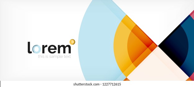 Circle abstract background, geometric circular modern design template, vector illustration