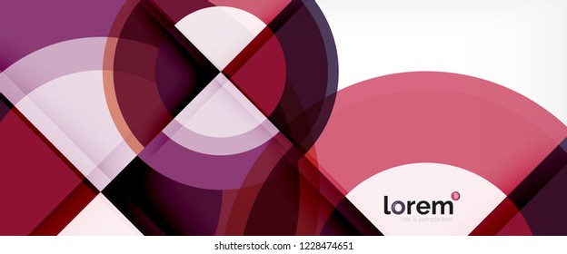Circle abstract background, geometric circular modern design template, vector illustration