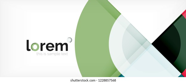 Circle abstract background, geometric circular modern design template, vector illustration