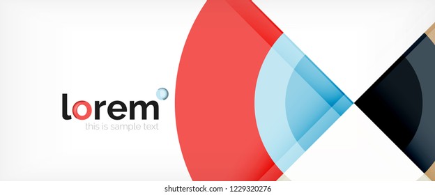 Fundo abstrato do círculo, modelo de design moderno circular geométrico, ilustração vetorial