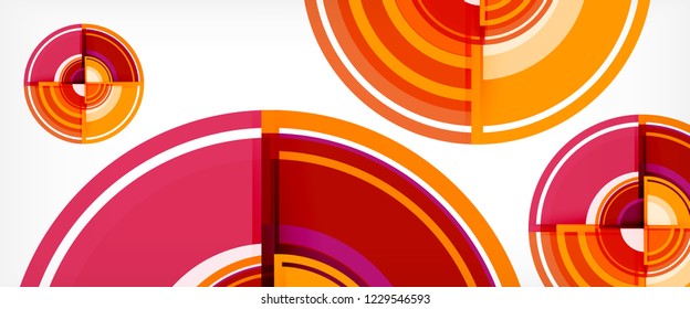Circle abstrakter Hintergrund, geometrische, runde, moderne Design-Vorlage, Vektorgrafik