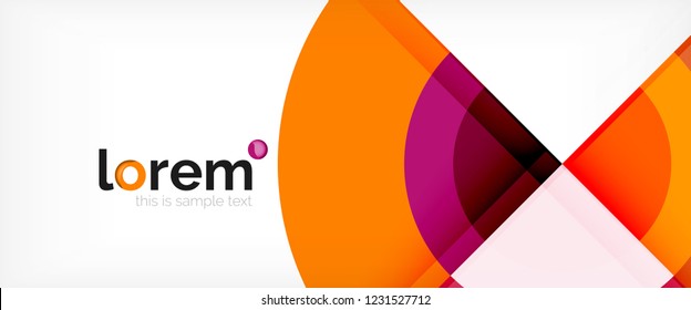 Circle abstract background, geometric circular modern design template, vector illustration