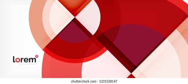 Circle abstract background, geometric circular modern design template, vector illustration