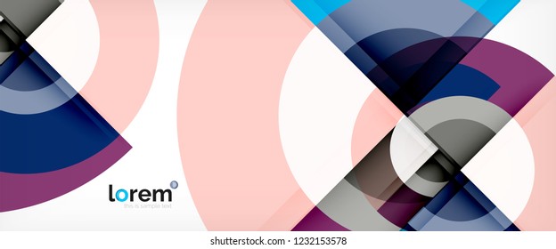 Circle abstrakter Hintergrund, geometrische, runde, moderne Design-Vorlage, Vektorgrafik