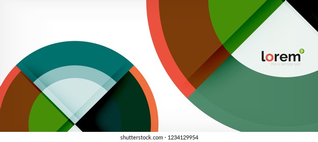 Circle abstrakter Hintergrund, geometrische, runde, moderne Design-Vorlage, Vektorgrafik