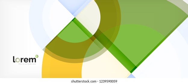 Circle abstract background, geometric circular modern design template, vector illustration