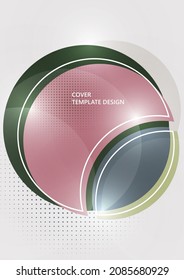 Circle abstract background, geometric round modern design template. Vector illustration