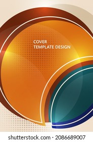 Circle abstract background, geometric round modern design template. Vector illustration