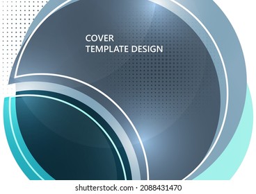 Circle abstract background, geometric round modern design template. Vector illustration