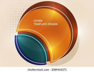 Circle abstrakter Hintergrund, geometrische runde, moderne Design-Vorlage. Vektorgrafik
