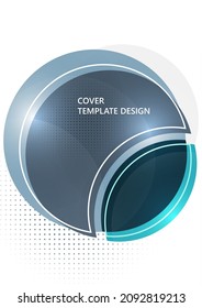 Circle abstract background, geometric round modern design template. Vector illustration