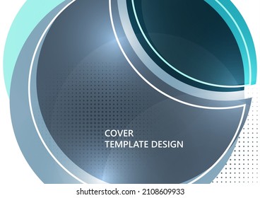 Circle abstract background, geometric round modern design template. Vector illustration