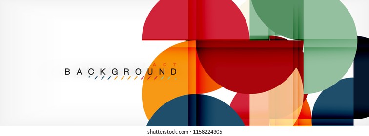 Circle abstrakter Hintergrund, geometrische Vektorgrafik