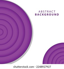 Circle abstract background with purple color. Vector Illustration.