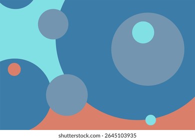 Plantilla de fondo abstracto de círculo. Patrón geométrico con círculos. Ilustración vectorial.