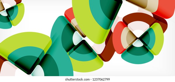 Circle abstract background. Trendy abstract layout template for business or technology presentation or web brochure cover, wallpaper. Vector illustration