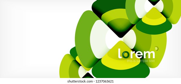 Circle abstract background. Trendy abstract layout template for business or technology presentation or web brochure cover, wallpaper. Vector illustration
