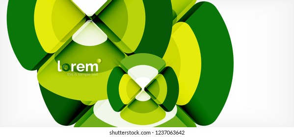 Circle abstract background. Trendy abstract layout template for business or technology presentation or web brochure cover, wallpaper. Vector illustration