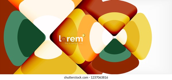 Circle abstract background. Trendy abstract layout template for business or technology presentation or web brochure cover, wallpaper. Vector illustration