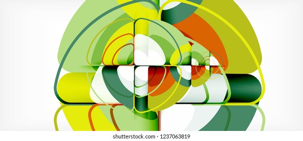 Circle abstract background. Trendy abstract layout template for business or technology presentation or web brochure cover, wallpaper. Vector illustration