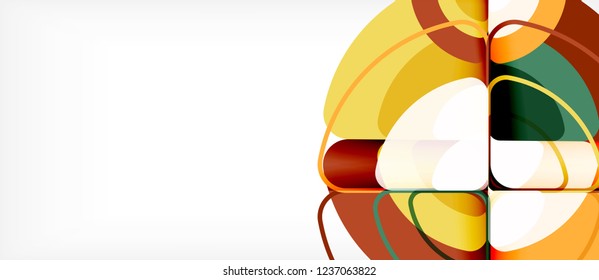 Circle abstract background. Trendy abstract layout template for business or technology presentation or web brochure cover, wallpaper. Vector illustration