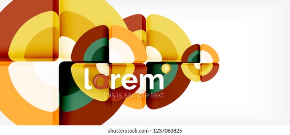 Circle abstract background. Trendy abstract layout template for business or technology presentation or web brochure cover, wallpaper. Vector illustration