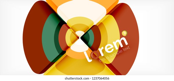 Circle abstract background. Trendy abstract layout template for business or technology presentation or web brochure cover, wallpaper. Vector illustration