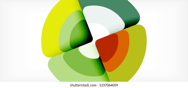 Recorrer el fondo abstracto del círculo. Plantilla de diseño abstracto de moda para presentación de negocios o tecnología o portada de folletos web, fondo de pantalla. Ilustración del vector