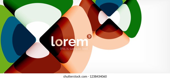 Circle abstract background. Trendy abstract layout template for business or technology presentation or web brochure cover, wallpaper. Vector illustration