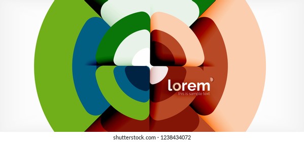 Circle abstract background. Trendy abstract layout template for business or technology presentation or web brochure cover, wallpaper. Vector illustration