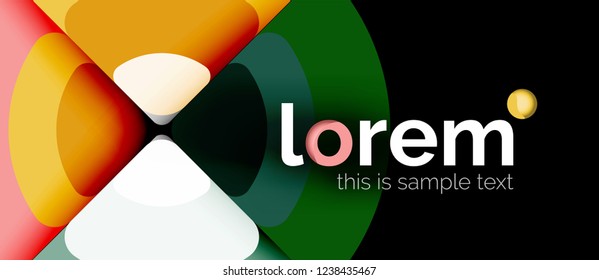 Plano de fundo abstrato do círculo. Modelo de layout abstrato moderno para apresentação de negócios ou tecnologia ou capa de brochura da web, papel de parede. Ilustração vetorial