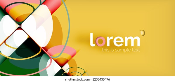 Recorrer el fondo abstracto del círculo. Plantilla de diseño abstracto de moda para presentación de negocios o tecnología o portada de folletos web, fondo de pantalla. Ilustración del vector