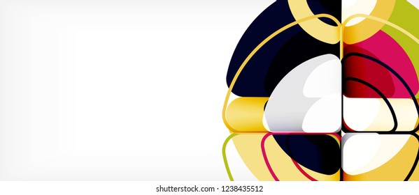 Circle abstract background. Trendy abstract layout template for business or technology presentation or web brochure cover, wallpaper. Vector illustration