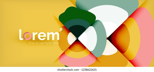 Circle abstract background. Trendy abstract layout template for business or technology presentation or web brochure cover, wallpaper. Vector illustration