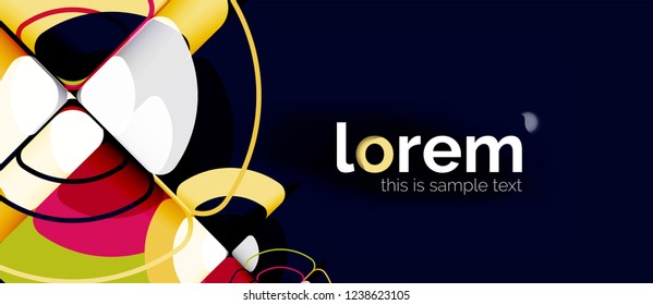 Circle abstract background. Trendy abstract layout template for business or technology presentation or web brochure cover, wallpaper. Vector illustration