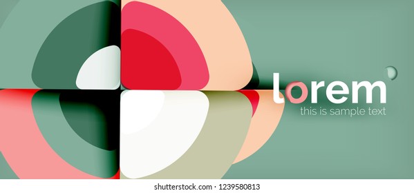 Circle abstrakter Hintergrund. Trendy abstrakte Layout-Vorlage für Geschäfts- oder Technologiepräsentation oder Web-Broschüre Titelbild, Bildschirmhintergrund. Vektorgrafik