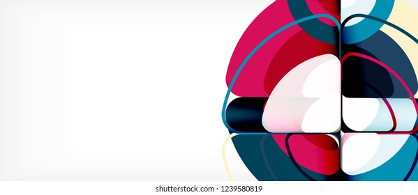 Circle abstract background. Trendy abstract layout template for business or technology presentation or web brochure cover, wallpaper. Vector illustration