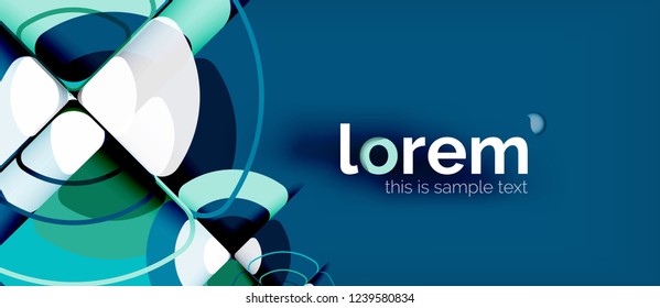 Recorrer el fondo abstracto del círculo. Plantilla de diseño abstracto de moda para presentación de negocios o tecnología o portada de folletos web, fondo de pantalla. Ilustración del vector