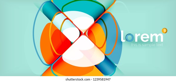 Circle abstrakter Hintergrund. Trendy abstrakte Layout-Vorlage für Geschäfts- oder Technologiepräsentation oder Web-Broschüre Titelbild, Bildschirmhintergrund. Vektorgrafik