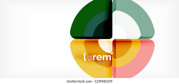 Circle abstract background. Trendy abstract layout template for business or technology presentation or web brochure cover, wallpaper. Vector illustration