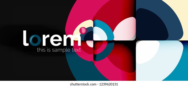 Circle abstract background. Trendy abstract layout template for business or technology presentation or web brochure cover, wallpaper. Vector illustration