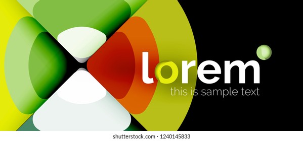 Circle abstract background. Trendy abstract layout template for business or technology presentation or web brochure cover, wallpaper. Vector illustration