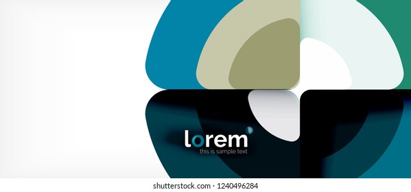 Circle abstract background. Trendy abstract layout template for business or technology presentation or web brochure cover, wallpaper. Vector illustration