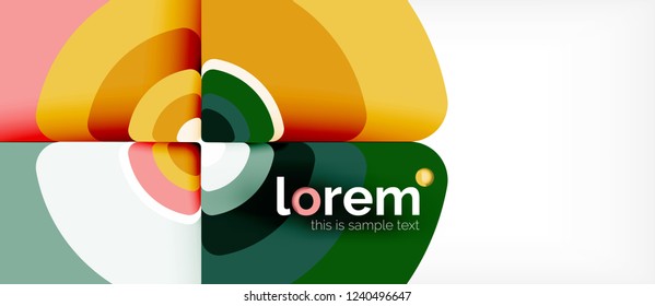 Circle abstract background. Trendy abstract layout template for business or technology presentation or web brochure cover, wallpaper. Vector illustration