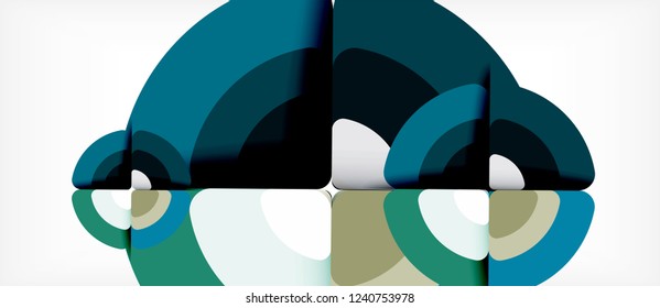 Circle abstract background. Trendy abstract layout template for business or technology presentation or web brochure cover, wallpaper. Vector illustration